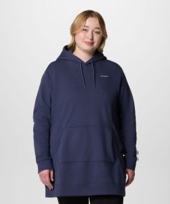 Columbia-Womens Burr Trail™ Long Hoodie – Plus Size-2103402-columbia fleece jacket womens