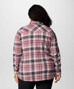 Columbia-Womens Calico Basin™ Flannel Long Sleeve Shirt – Plus Size-2052432-columbia pfg 2