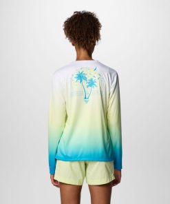 Columbia-Womens PFG Super Tidal Tee™ Rookery Palms Fade Long Sleeve Shirt-2098141-columbia windbreaker 2