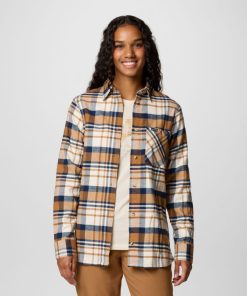 Columbia-Womens Calico Basin™ Flannel Long Sleeve Shirt-2052431-columbia winter jacket