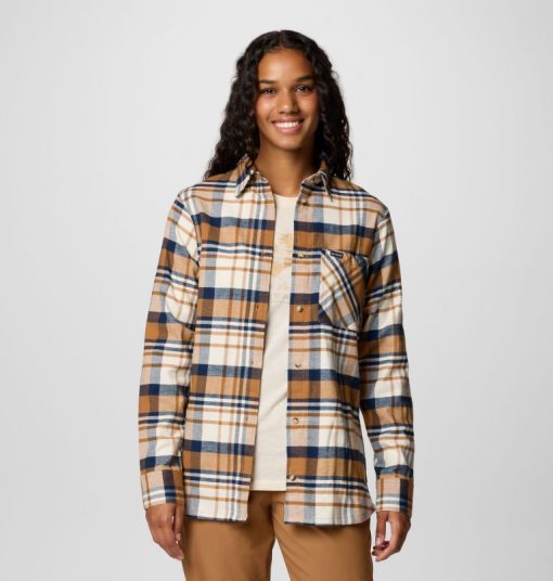 Columbia-Womens Calico Basin™ Flannel Long Sleeve Shirt-2052431-columbia winter jacket