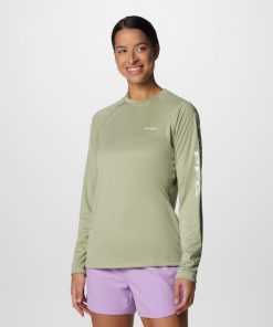 Columbia-Womens PFG Tidal Tee™ Heather Long Sleeve Shirt-1831861-columbia sportswear men’s jackets