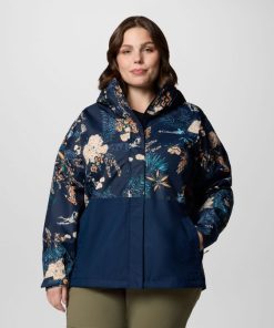 Columbia-Womens Hikebound™ Printed Jacket – Plus Size-2116332-columbia outlet online