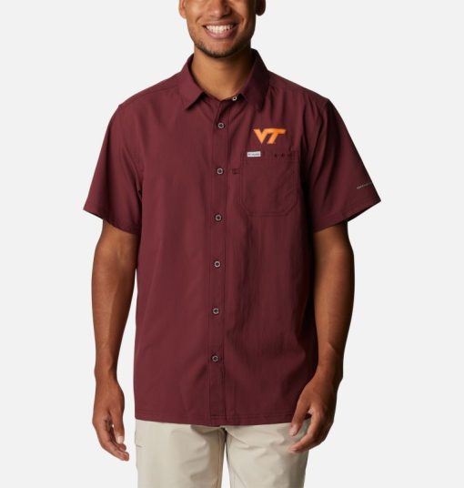 Columbia-Mens Collegiate PFG Slack Tide™ Camp Shirt - Virginia Tech-1958291_VT-columbia jackets women