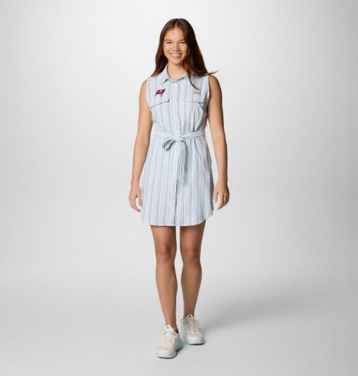 Columbia-Womens PFG Sun Drifter™ Woven Dress II - Tampa Bay Buccaneers-OCS0273_TBB-columbia stores near me - Image 2