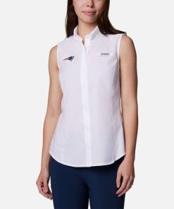 Columbia-Womens PFG Tamiami™ Sleeveless Shirt – New England Patriots-OCS0272_NEP-columbia jackets women