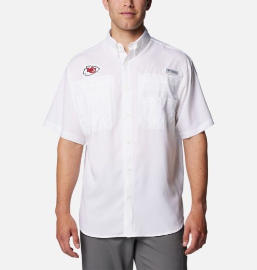 Columbia-Mens PFG Tamiami™ Short Sleeve Shirt - Kansas City Chiefs-OCS0268_KC-columbia jackets for men - Image 2