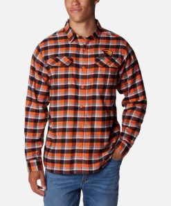 Columbia-Mens Collegiate Flare Gun™ Flannel Long Sleeve Shirt – Oregon State-1561651_OSU-columbia coat