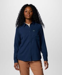 Columbia-Womens Anytime Lite™ Long Sleeve Shirt-2032751-columbia womens jackets