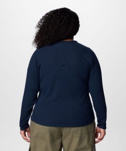 Columbia-Womens Brea Falls™ Henley Long Sleeve Shirt – Plus Size-2086172-columbia jackets women 2