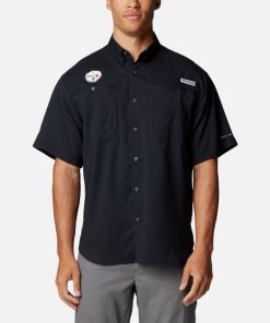 Columbia-Mens PFG Tamiami™ Short Sleeve Shirt – Pittsburgh Steelers-OCS0268_PS-columbia jackets