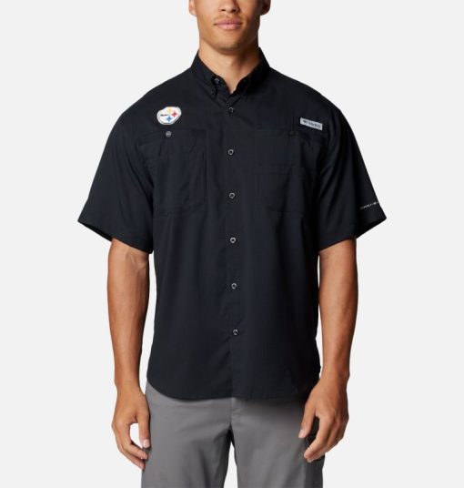 Columbia-Mens PFG Tamiami™ Short Sleeve Shirt - Pittsburgh Steelers-OCS0268_PS-columbia jackets