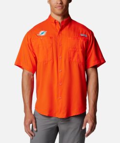 Columbia-Mens PFG Tamiami™ Short Sleeve Shirt – Miami Dolphins-OCS0268_MD-columbia boots