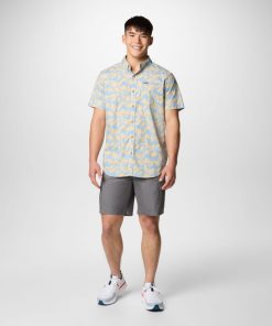 Columbia-Mens Rapid Rivers™ Printed Short Sleeve Shirt-1768931-columbia hats 2