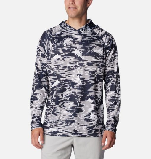 Columbia-Mens PFG Super Terminal Tackle™ Hoodie - Dallas Cowboys-1954451_DC-mens columbia jacket