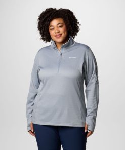 Columbia-Womens Park View™ Grid Half Zip Fleece Pullover – Plus Size-1959704-columbia shoes