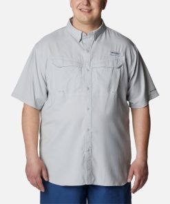 Columbia-Mens PFG Low Drag Offshore™ Short Sleeve Shirt – Big-1540073-columbia shorts