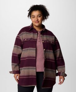 Columbia-Womens Calico Basin™ Shirt Jacket – Plus Size-2052222-columbia fleece