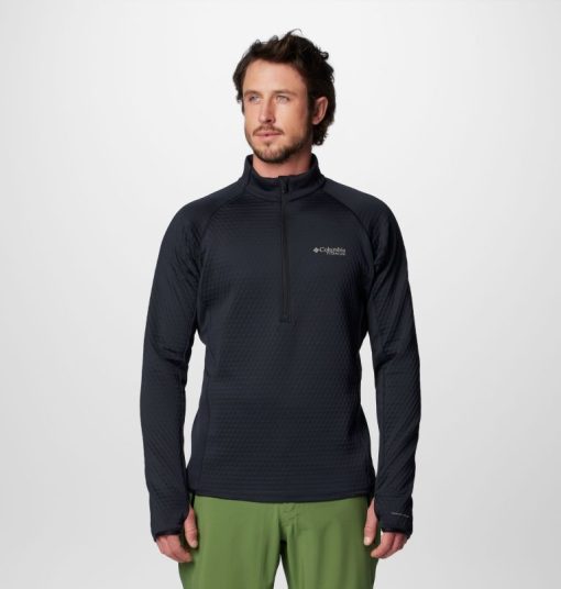 Columbia-Mens Crystal Leaf™ Omni-Heat™ Helix Half Zip Pullover - Tall-2094985-columbia ski jacket