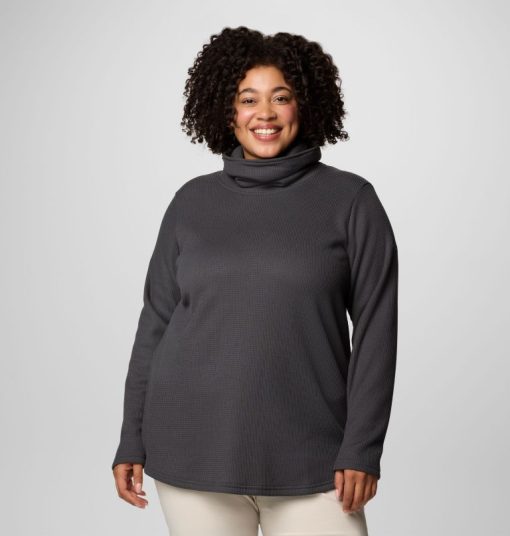 Columbia-Womens Holly Hideaway™ Waffle Cowl Neck Pullover - Plus Size-2058362-columbia boots