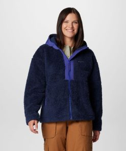 Columbia-Womens Boundless Discovery™ Hooded Sherpa Jacket-2085111-columbia windbreaker