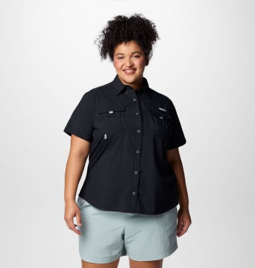 Columbia-Womens PFG Bahama™ Short Sleeve Shirt - Plus Size-2092992-columbia outlet online