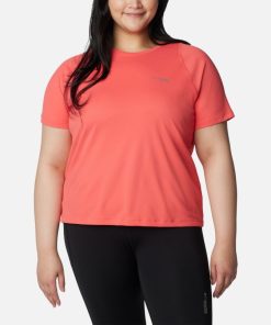 Columbia-Womens Summit Valley™ Short Sleeve Crew – Plus Size-2072543-columbia jackets for men