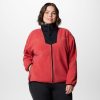 Columbia-Womens Helvetia™ II Cropped Half Snap Fleece Pullover – Plus Size-2092232-columbia pfg 4