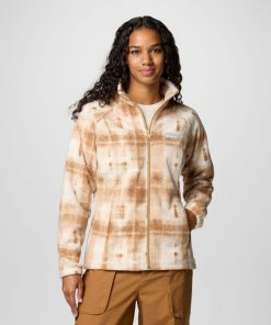 Columbia-Womens Benton Springs™ Printed Full Zip Fleece Jacket-2021771-columbia shirts