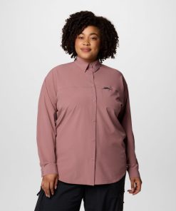 Columbia-Womens Boundless Trek™ Layering Long Sleeve Shirt II – Plus Size-2101612-columbia promo code