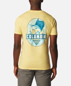 Columbia-Mens PFG Snap Graphic T-Shirt-HYB1513-columbia jacket women