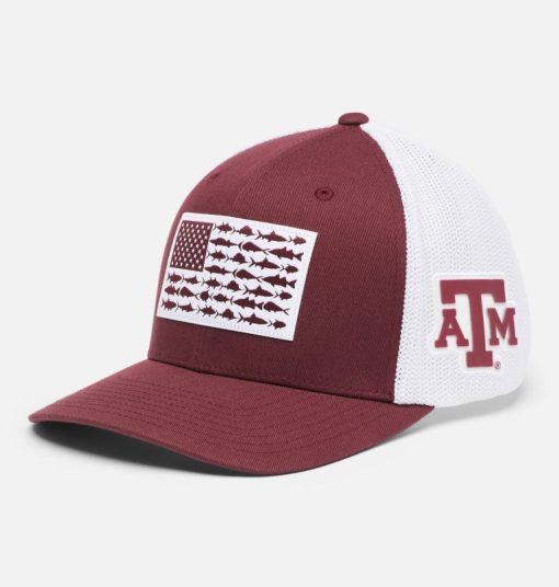 Columbia-PFG Mesh™ Fish Flag Ball Cap - Texas A&M-1913151_TAM-columbia jacket men