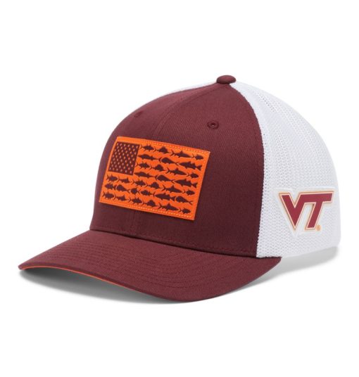 Columbia-PFG Mesh™ Fish Flag Ball Cap - Virginia Tech-1913151_VT-columbia jackets women