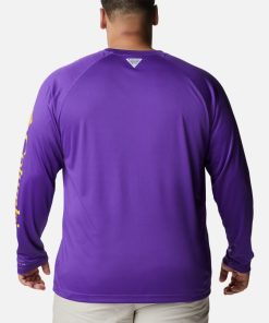 Columbia-Mens Collegiate PFG Terminal Tackle™ Long Sleeve Shirt – Big – LSU-1892212_LSU-columbia outlet near me 2