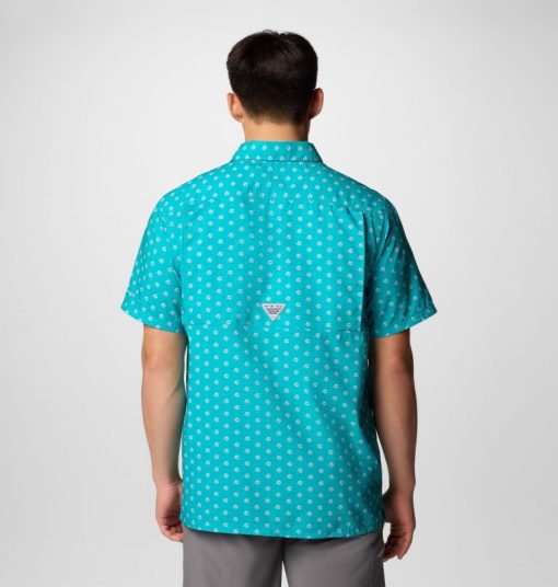 Columbia-Mens PFG Super Slack Tide™ Short Sleeve Shirt - Miami Dolphins-OCS0263_MD-columbia backpack - Image 2