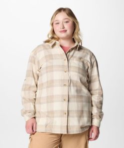 Columbia-Womens Holly Hideaway™ Flannel Shirt – Plus Size-2012793-columbia ski jacket