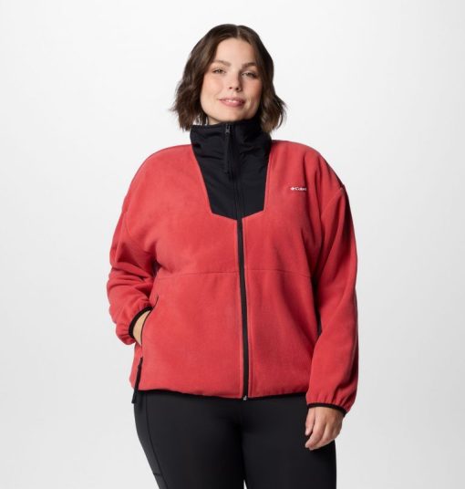 Columbia-Womens Sequoia Grove™ Full Zip Fleece - Plus Size-2085314-columbia vest