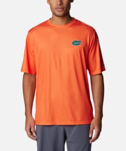 Columbia-Mens Collegiate PFG Terminal Tackle™ Short Sleeve Shirt – Florida-1990181_FLA-columbia rain coats