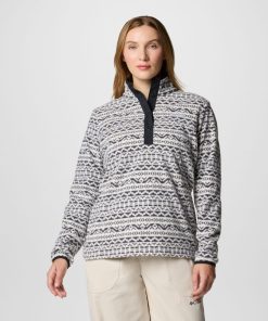 Columbia-Womens Benton Springs™ Printed Half Snap Fleece Pullover-2085611-columbia rain coats