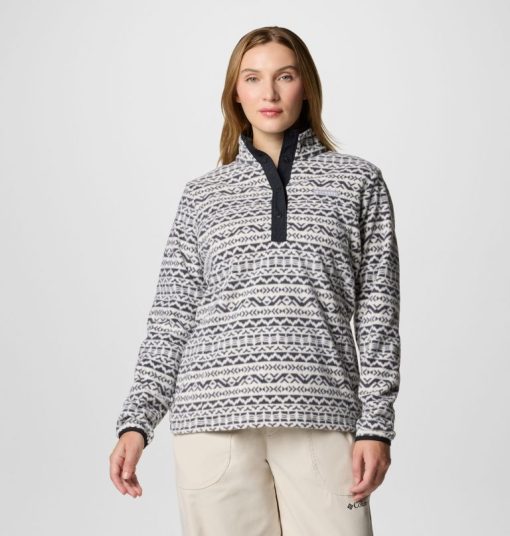 Columbia-Womens Benton Springs™ Printed Half Snap Fleece Pullover-2085611-columbia rain coats