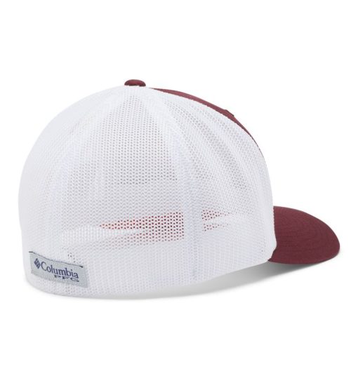 Columbia-PFG Mesh™ Fish Flag Ball Cap - Virginia Tech-1913151_VT-columbia jackets women - Image 2