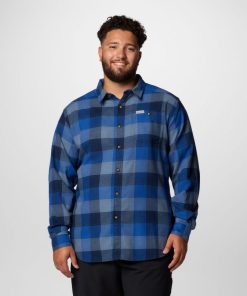 Columbia-Mens Cornell Woods™ Flannel Long Sleeve Shirt – Big-1617953-columbia backpack