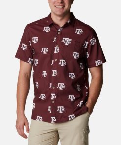 Columbia-Mens Collegiate PFG Super Slack Tide™ Shirt – Texas A&M-1892201_TAM-columbia jacket men