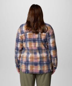 Columbia-Womens Benton Springs™ Shirt Jacket II – Plus Size-2085662-columbia zip 2