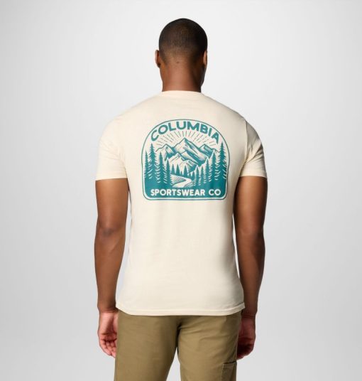 Columbia-Mens Tall Peaks Graphic T-Shirt-HYB1879-columbia outlet online