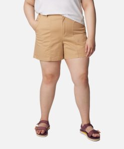 Columbia-Womens Calico Basin™ Cotton Shorts – Plus Size-2073212-columbia women