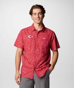 Columbia-Mens PFG Super Slack Tide™ Short Sleeve Shirt – Kansas City Chiefs-OCS0264_KC-columbia sportswear men’s jackets