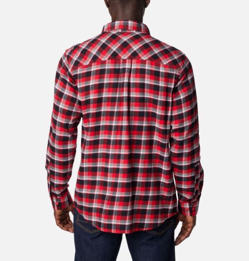 Columbia-Mens Collegiate Flare Gun™ Flannel Long Sleeve Shirt - Georgia-1561651_UGA-columbia ski jacket - Image 2