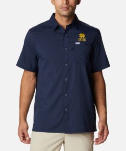 Columbia-Mens Collegiate PFG Slack Tide™ Camp Shirt – Notre Dame-1958291_ND-columbia rain gear