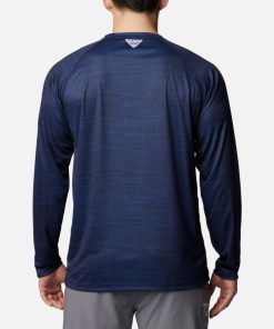 Columbia-Mens PFG Terminal Tackle™ Heather Long Sleeve Shirt – Dallas-2054981_DC-columbia outlet near me 2